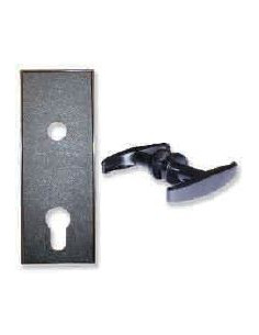 MANETA Y ESCUDO NYLON NEGRO...